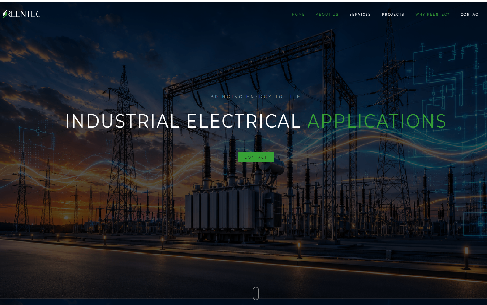 Reentec Enerji web sitesi referans çalışması