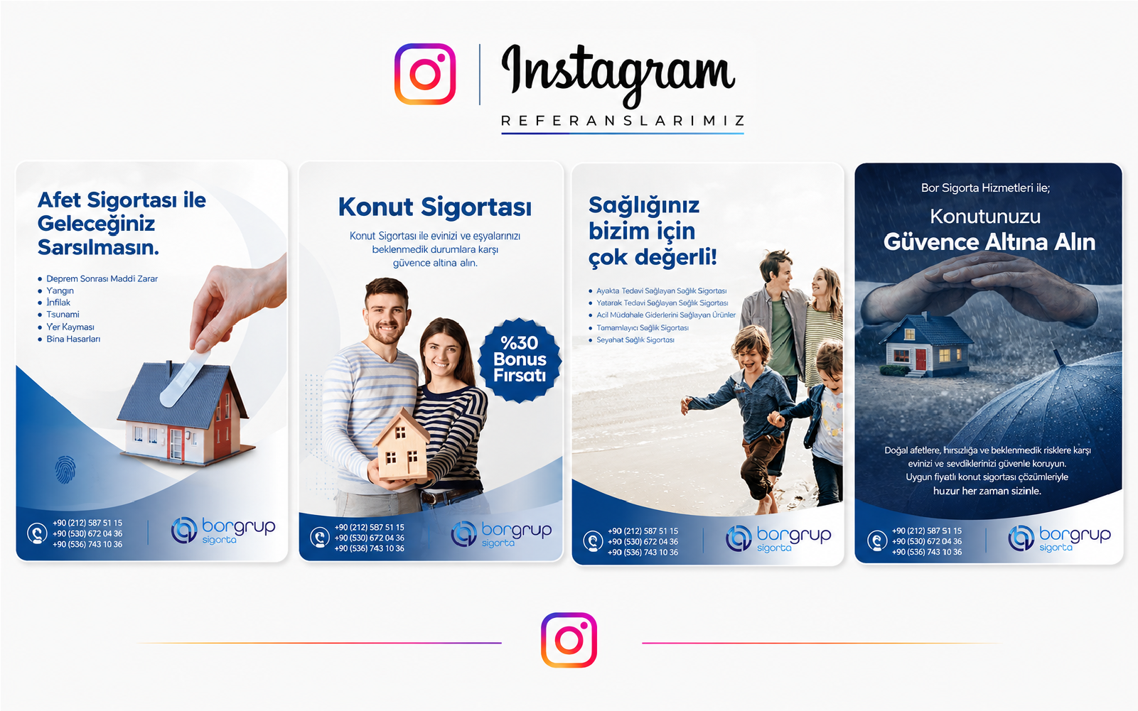 BOR Sigorta sosyal medya referans çalışması